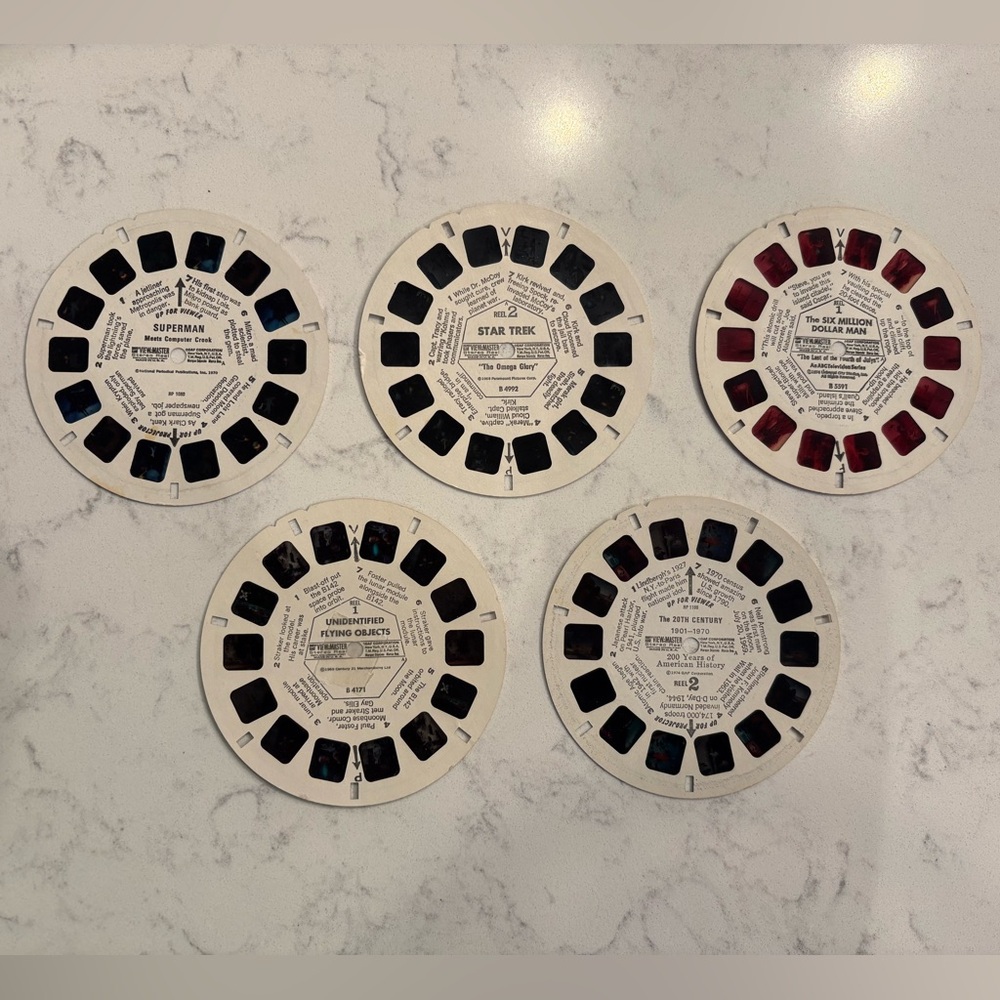 Assorted View Master Reels - Set of 5 Reels